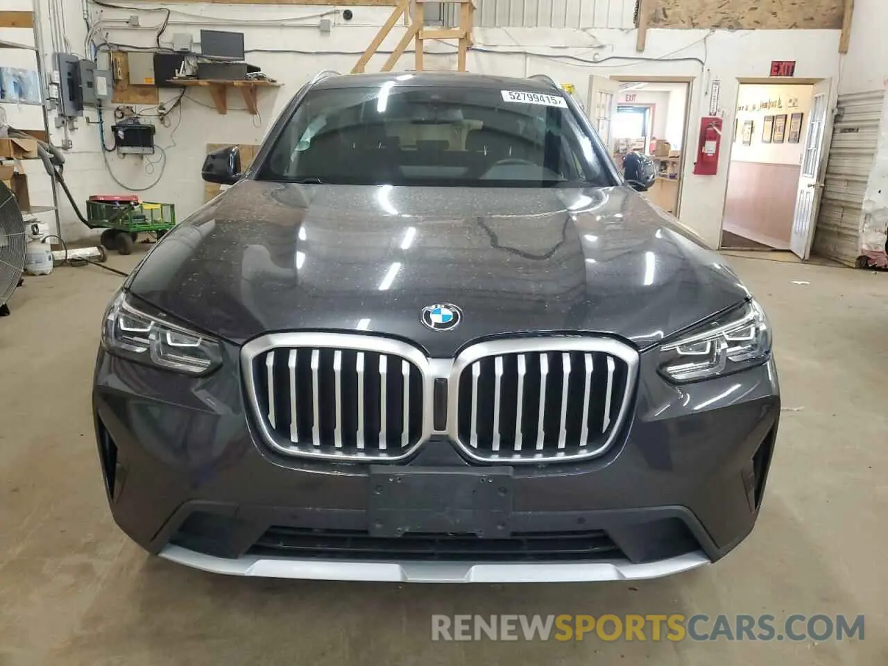 5 fotografías del automóvil dañado WBX57DP01NN177720 BMW X3 2022