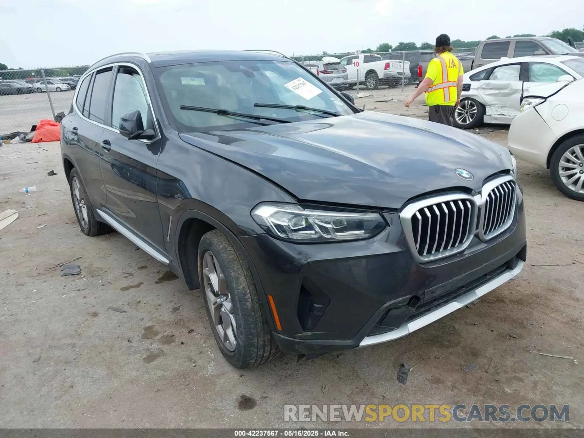 1 fotografías del automóvil dañado WBX57DP02NN178228 BMW X3 2022