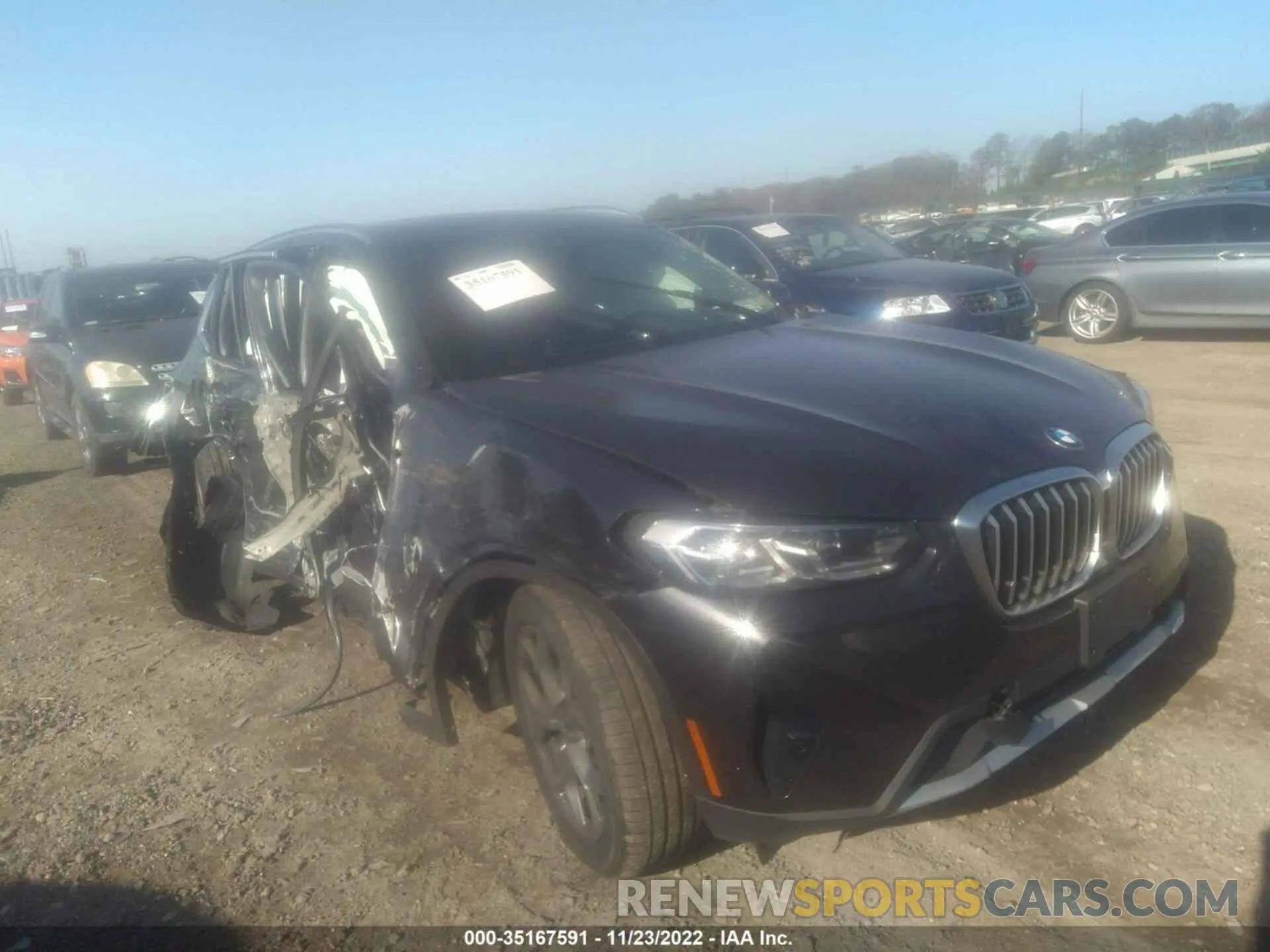 1 fotografías del automóvil dañado WBX57DP03NN150941 BMW X3 2022