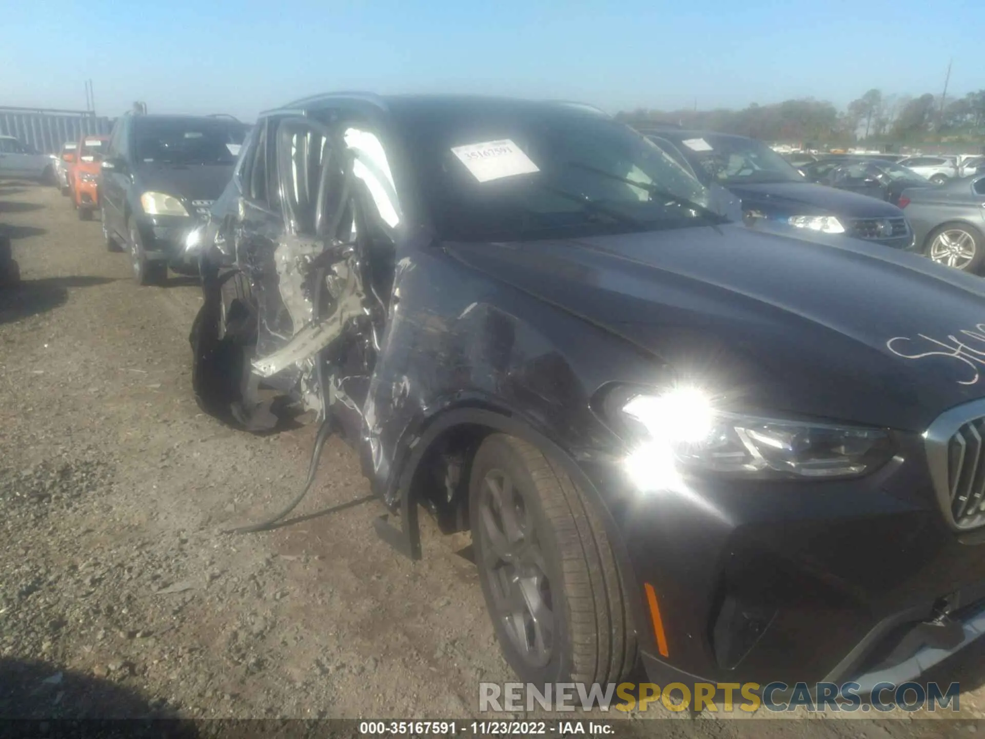 6 fotografías del automóvil dañado WBX57DP03NN150941 BMW X3 2022