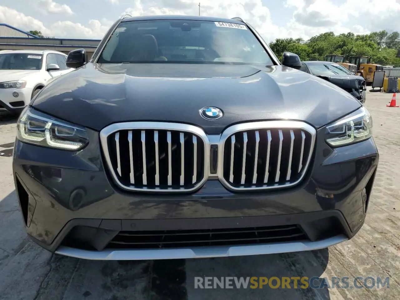 5 fotografías del automóvil dañado WBX57DP03NN184734 BMW X3 2022