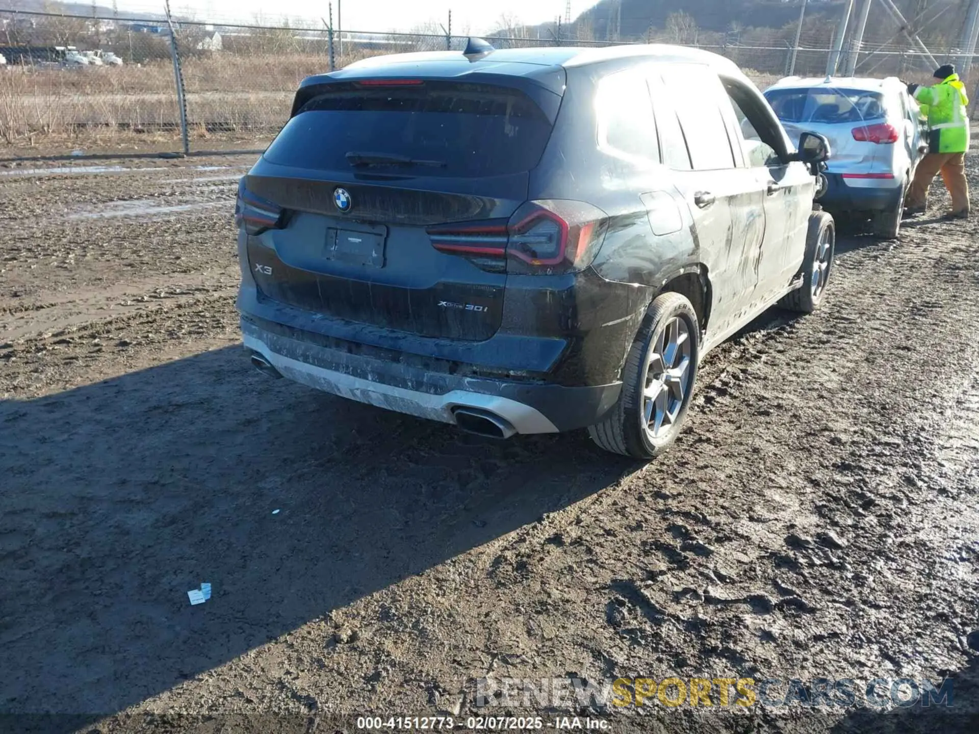 4 fotografías del automóvil dañado WBX57DP04NN160376 BMW X3 2022
