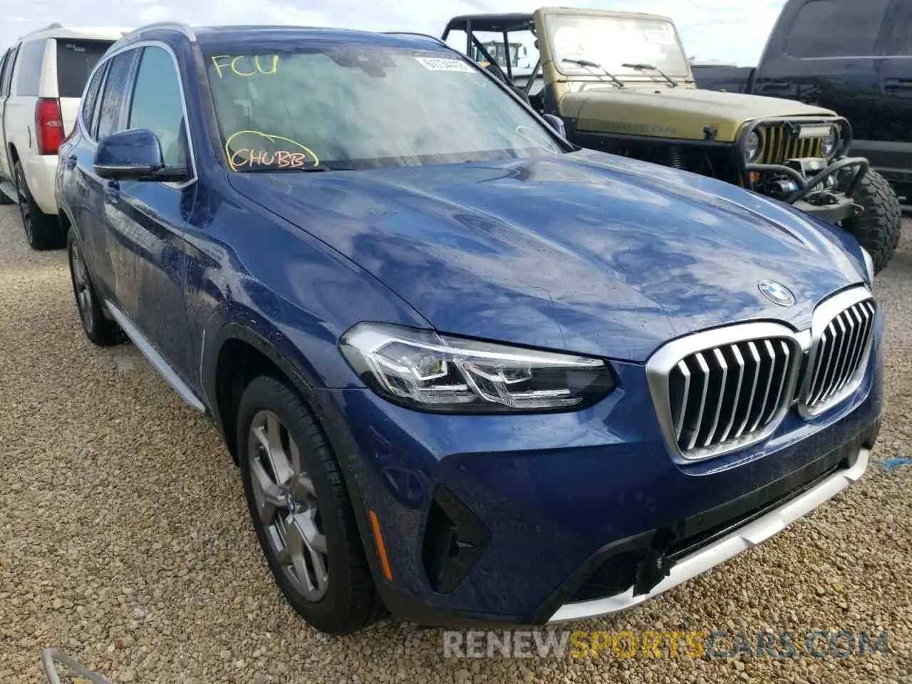 1 fotografías del automóvil dañado WBX57DP06NN169192 BMW X3 2022