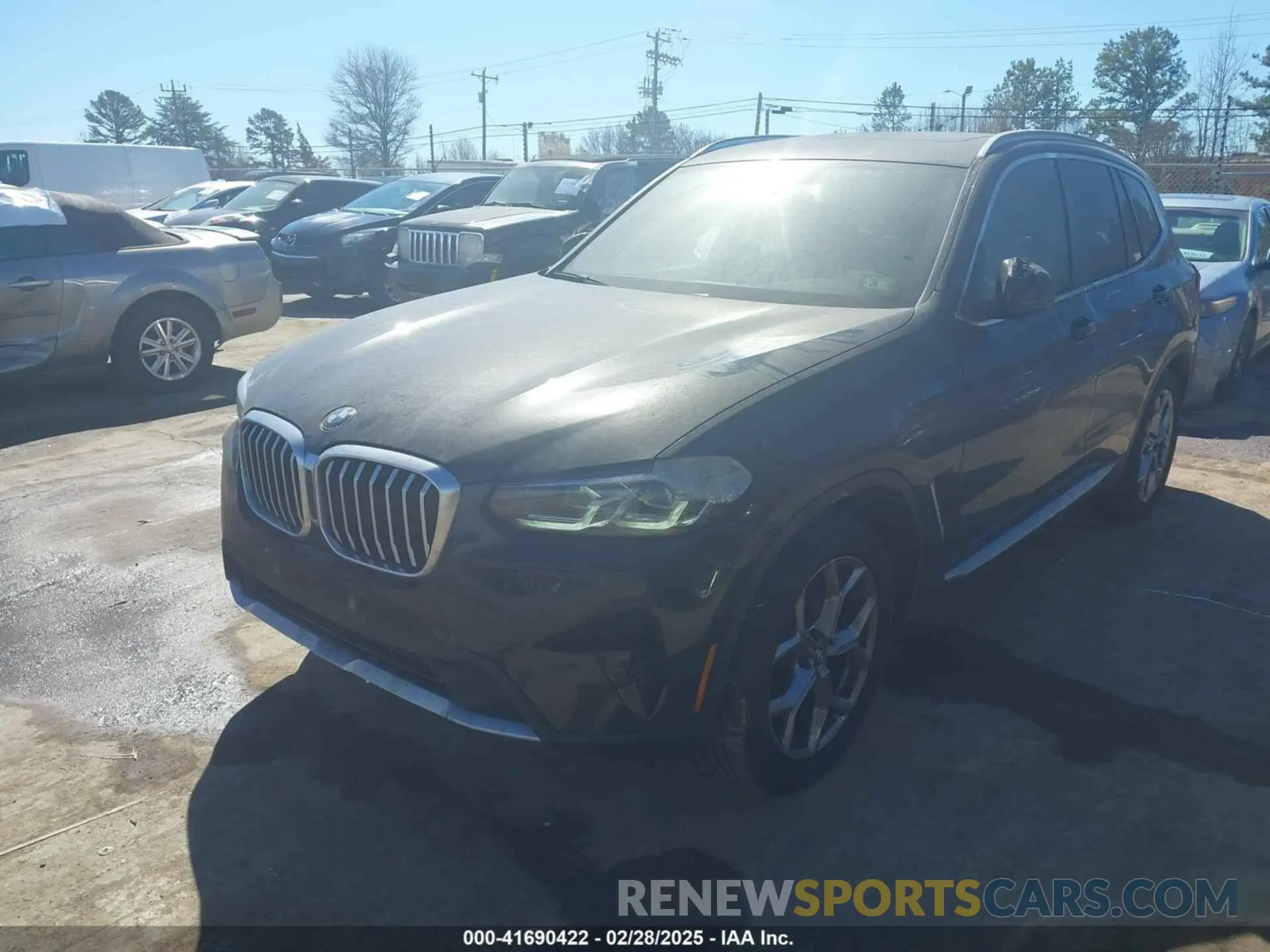 2 fotografías del automóvil dañado WBX57DP06NN175462 BMW X3 2022