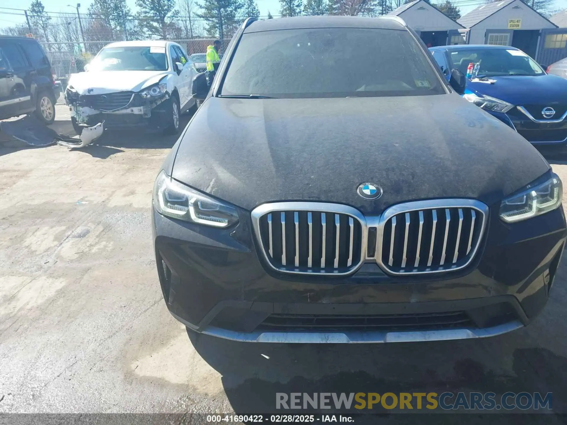 6 fotografías del automóvil dañado WBX57DP06NN175462 BMW X3 2022