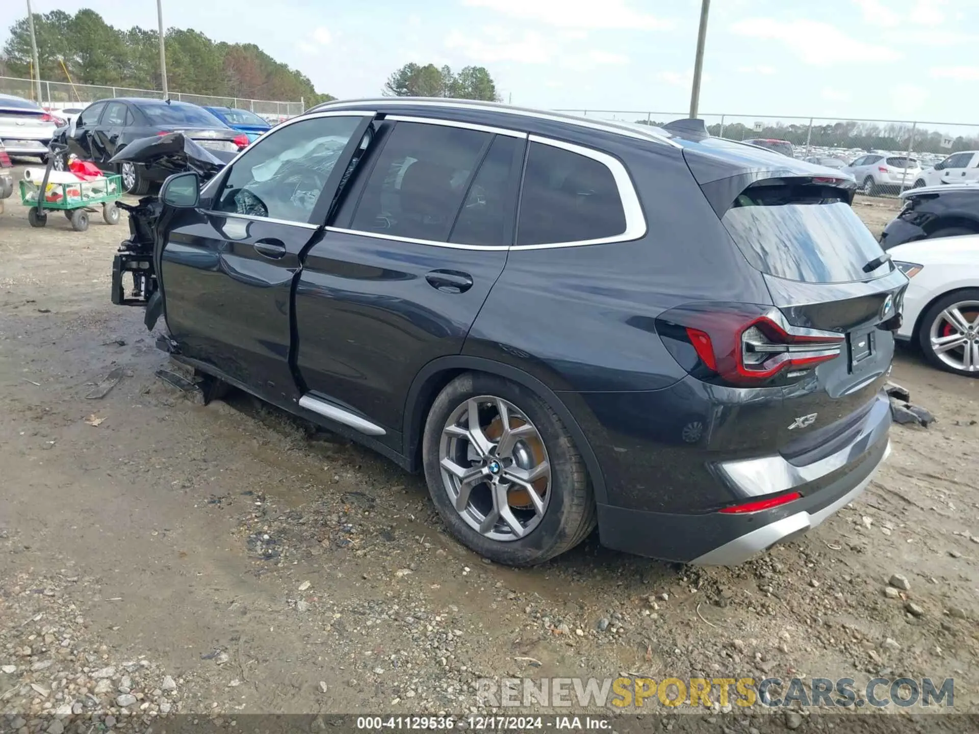 3 fotografías del automóvil dañado WBX57DP07NN154281 BMW X3 2022