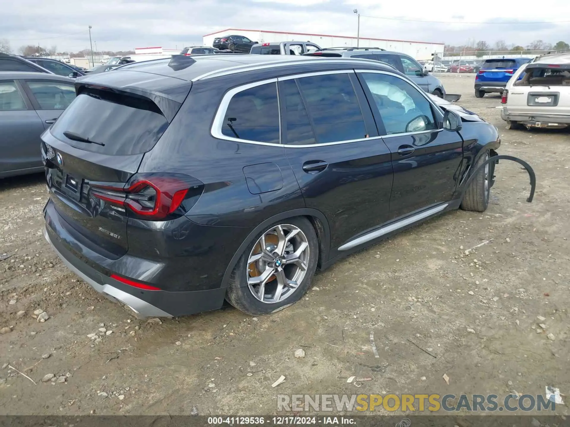 4 fotografías del automóvil dañado WBX57DP07NN154281 BMW X3 2022