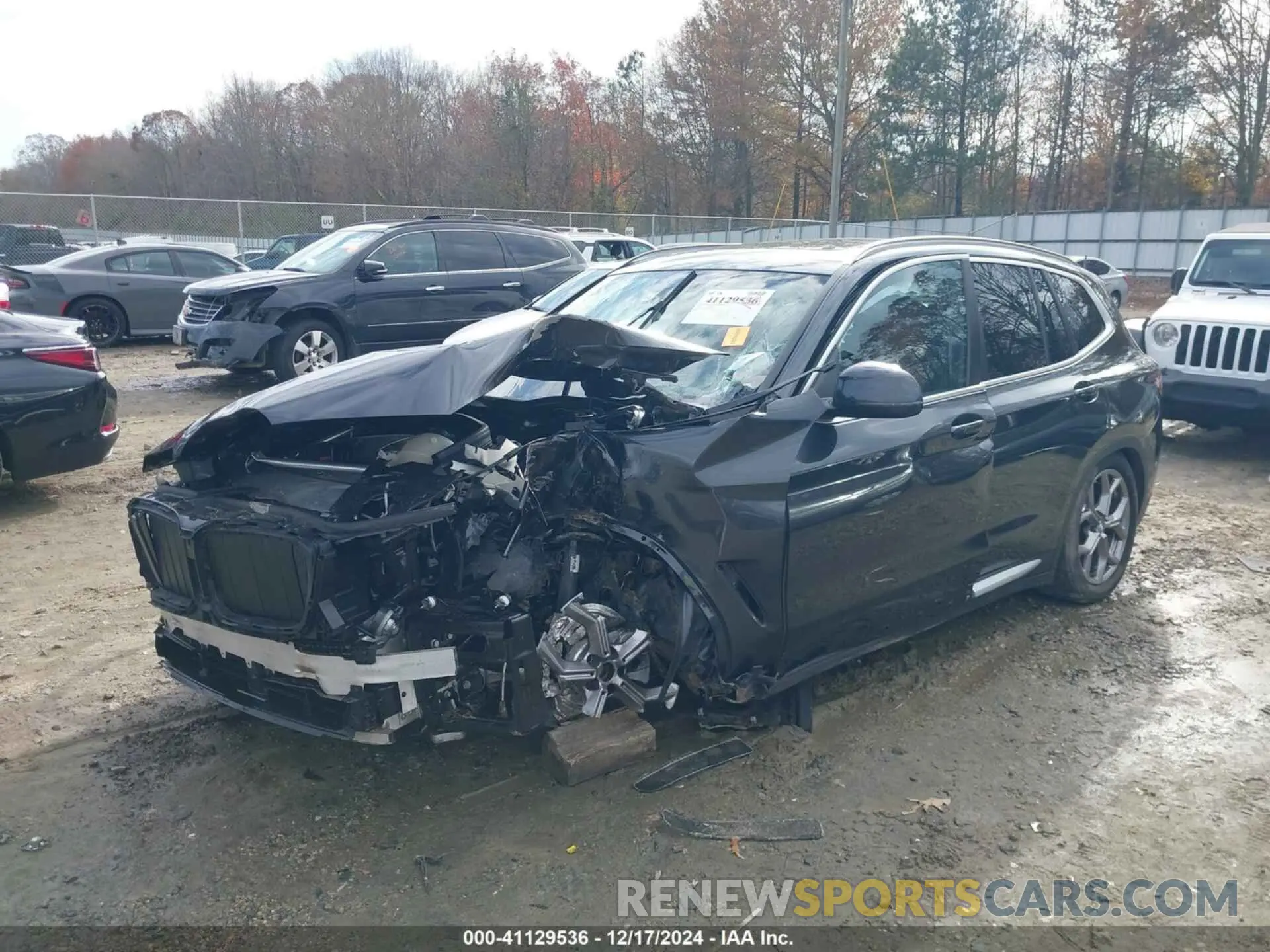 6 fotografías del automóvil dañado WBX57DP07NN154281 BMW X3 2022