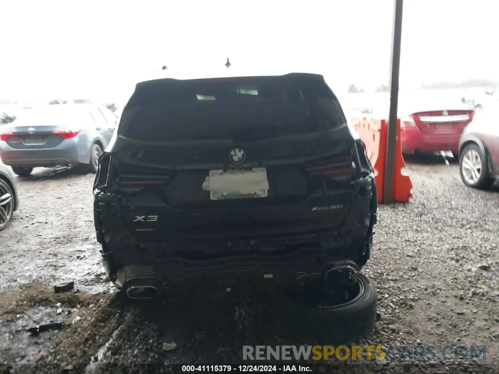 17 fotografías del automóvil dañado WBX57DP09NN141905 BMW X3 2022