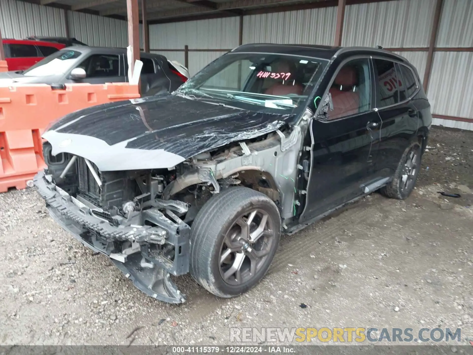 2 fotografías del automóvil dañado WBX57DP09NN141905 BMW X3 2022