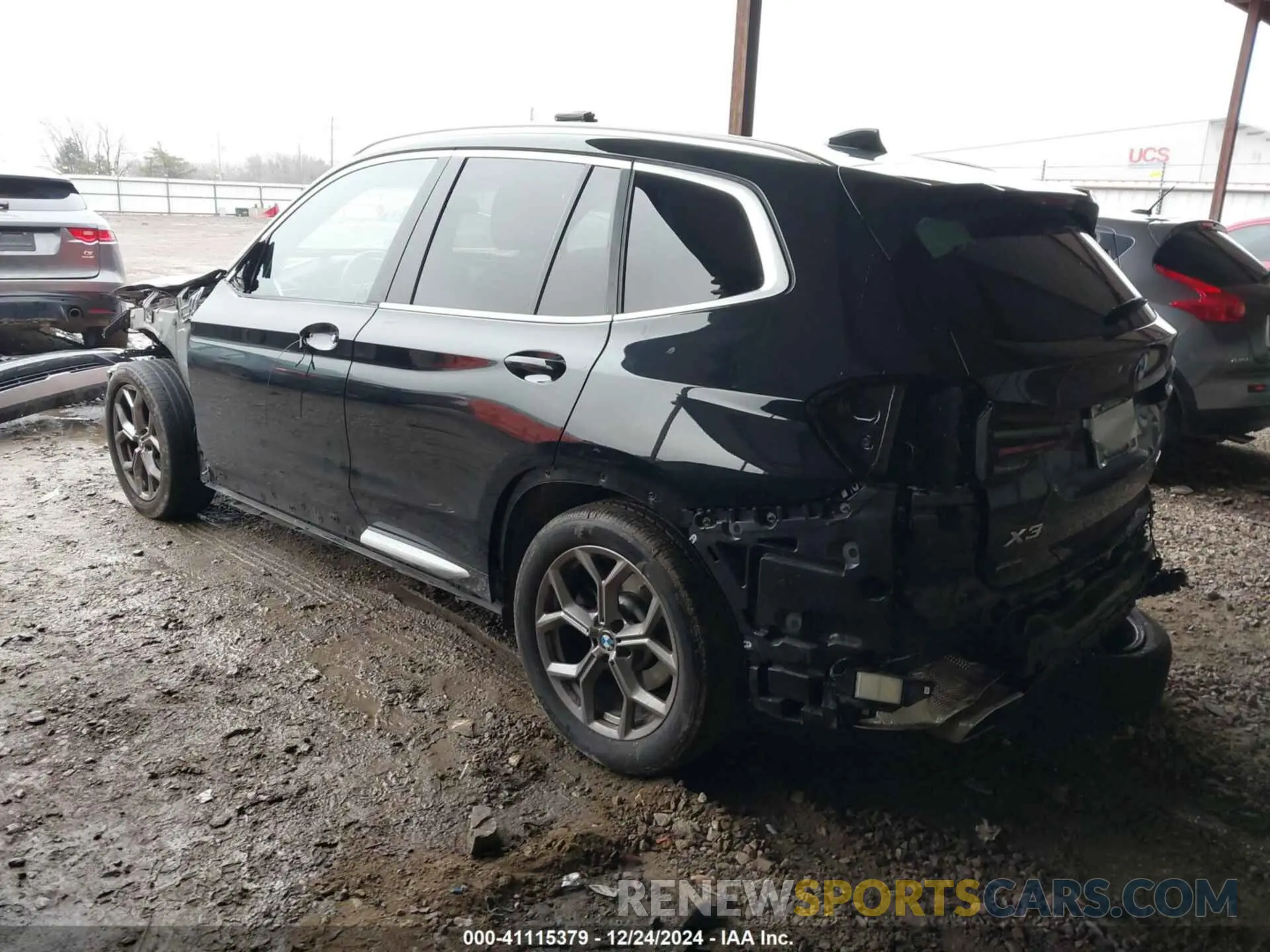 3 fotografías del automóvil dañado WBX57DP09NN141905 BMW X3 2022