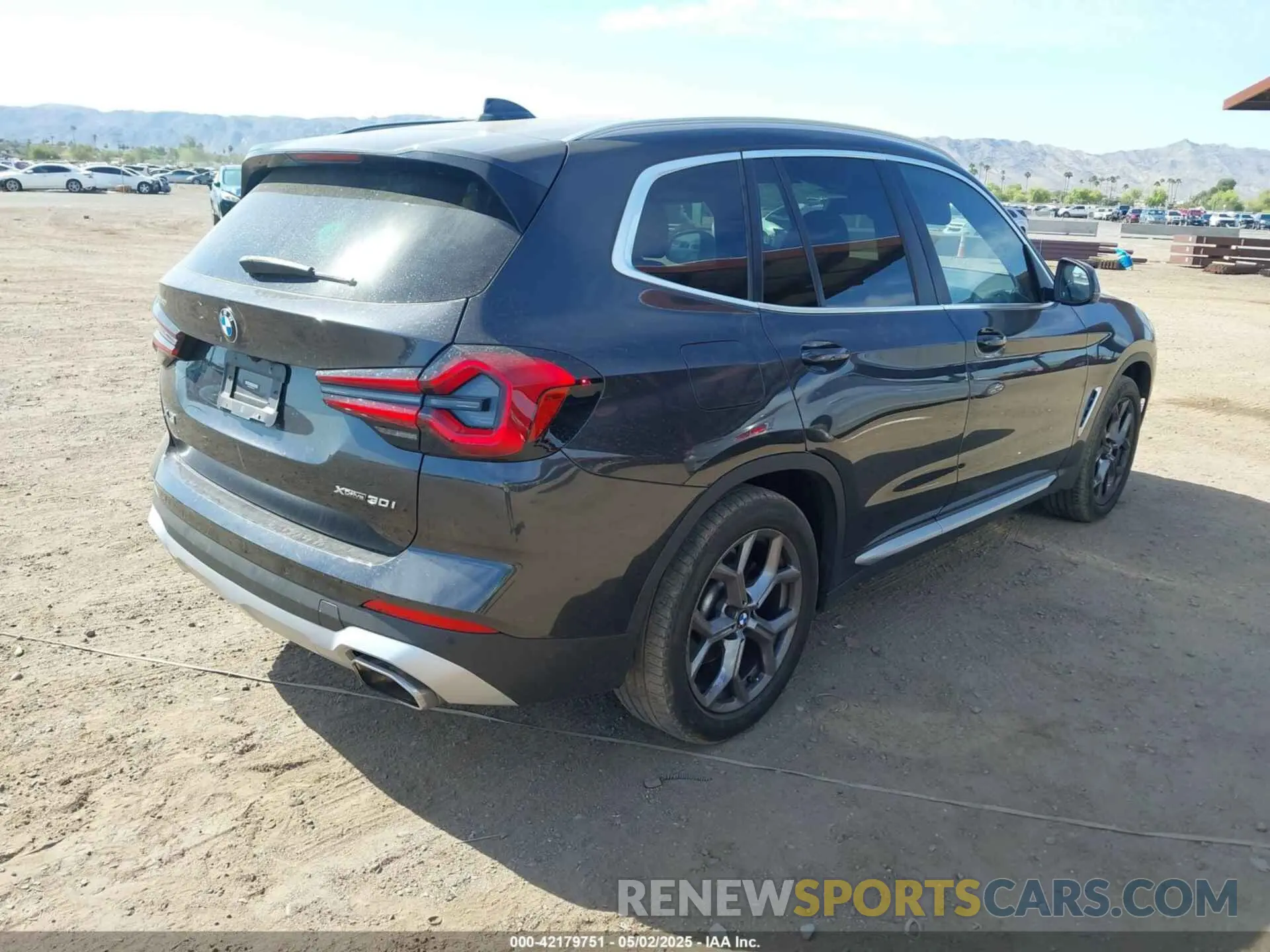 4 fotografías del automóvil dañado WBX57DP09NN169817 BMW X3 2022