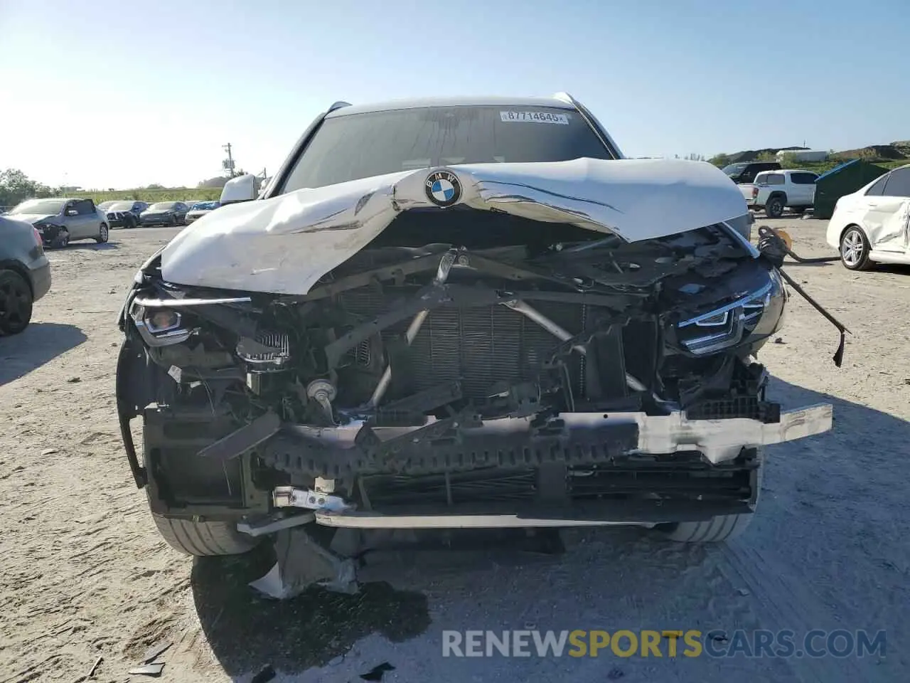 5 fotografías del automóvil dañado WBX57DP0XNN175643 BMW X3 2022