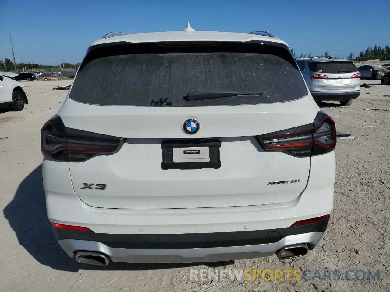 6 fotografías del automóvil dañado WBX57DP0XNN175643 BMW X3 2022