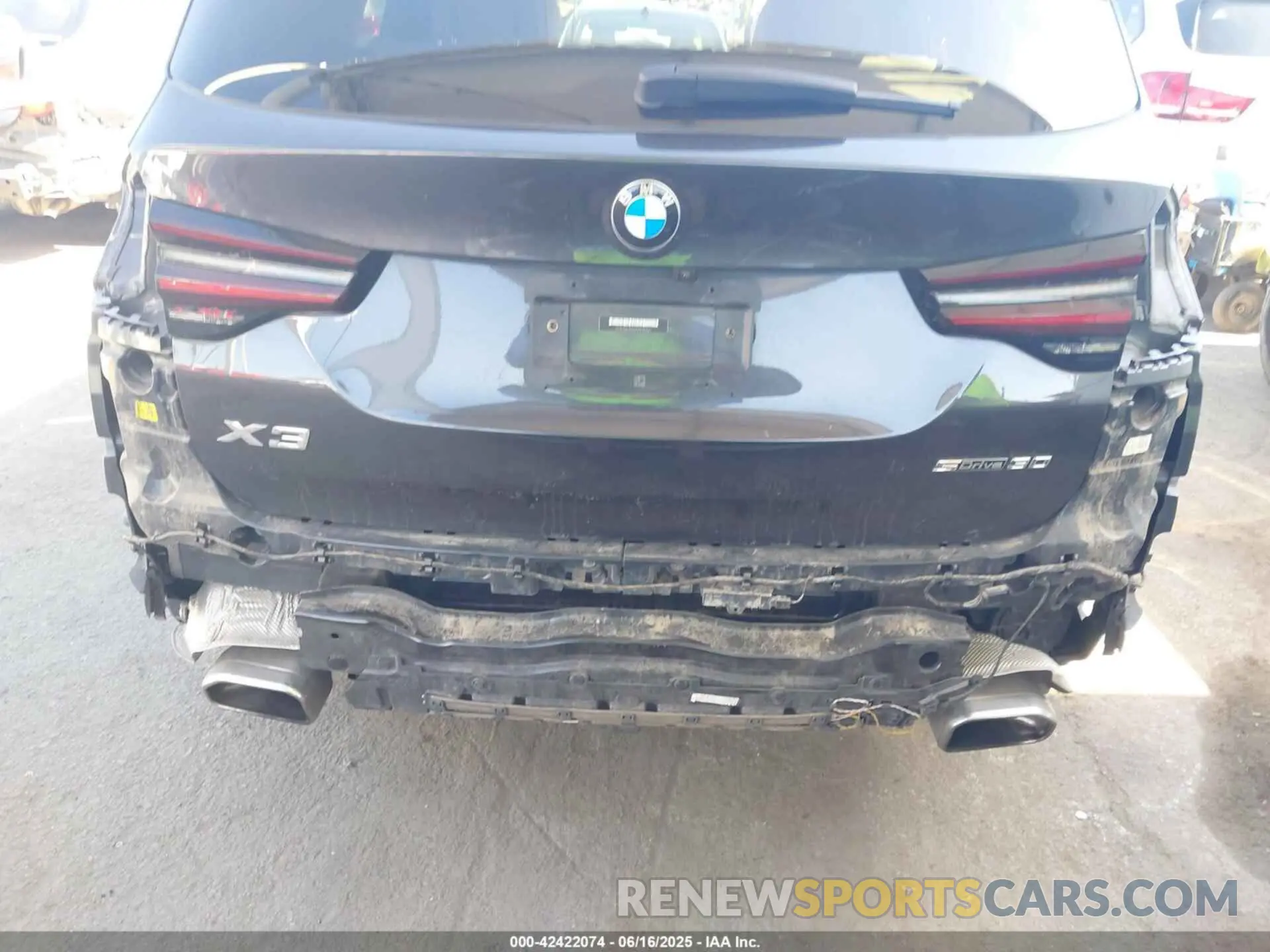 6 fotografías del automóvil dañado 5UX43DP00P9R39661 BMW X3 2023