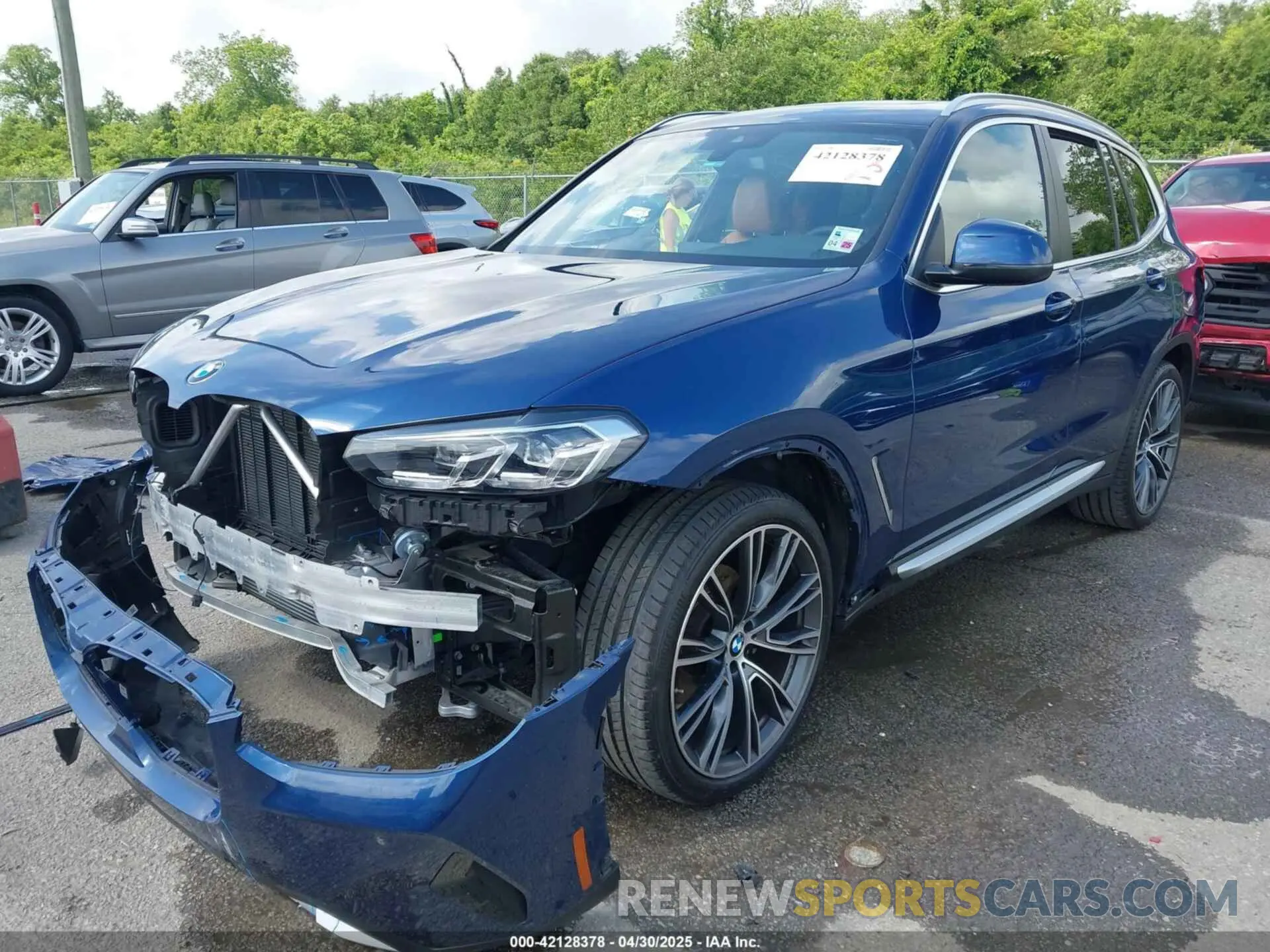 2 fotografías del automóvil dañado 5UX43DP02P9R13353 BMW X3 2023