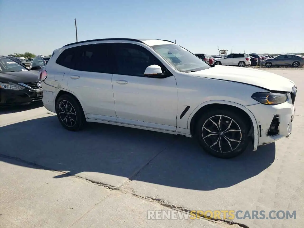 4 fotografías del automóvil dañado 5UX43DP02P9R70006 BMW X3 2023