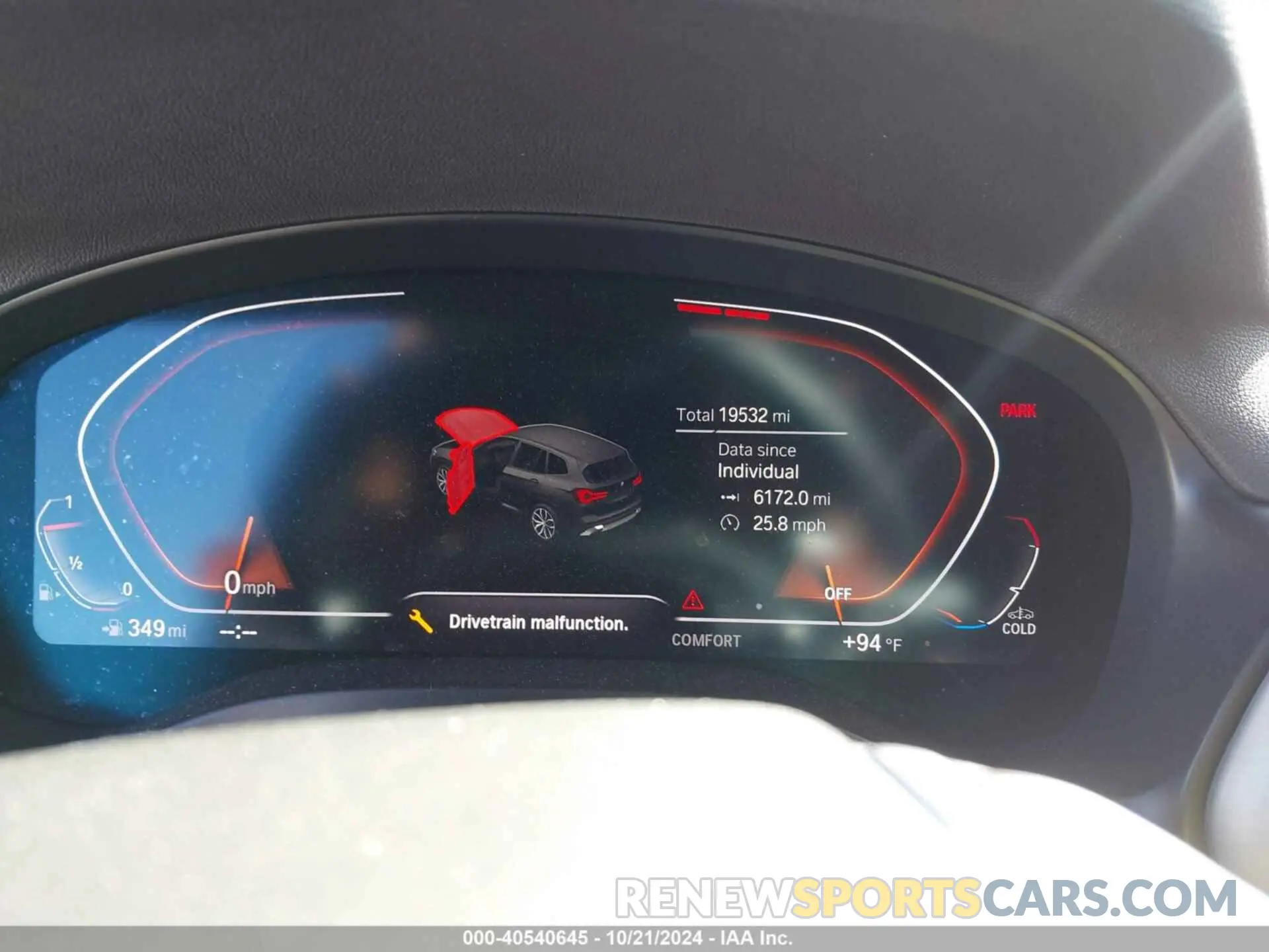 7 fotografías del automóvil dañado 5UX43DP04P9S19358 BMW X3 2023