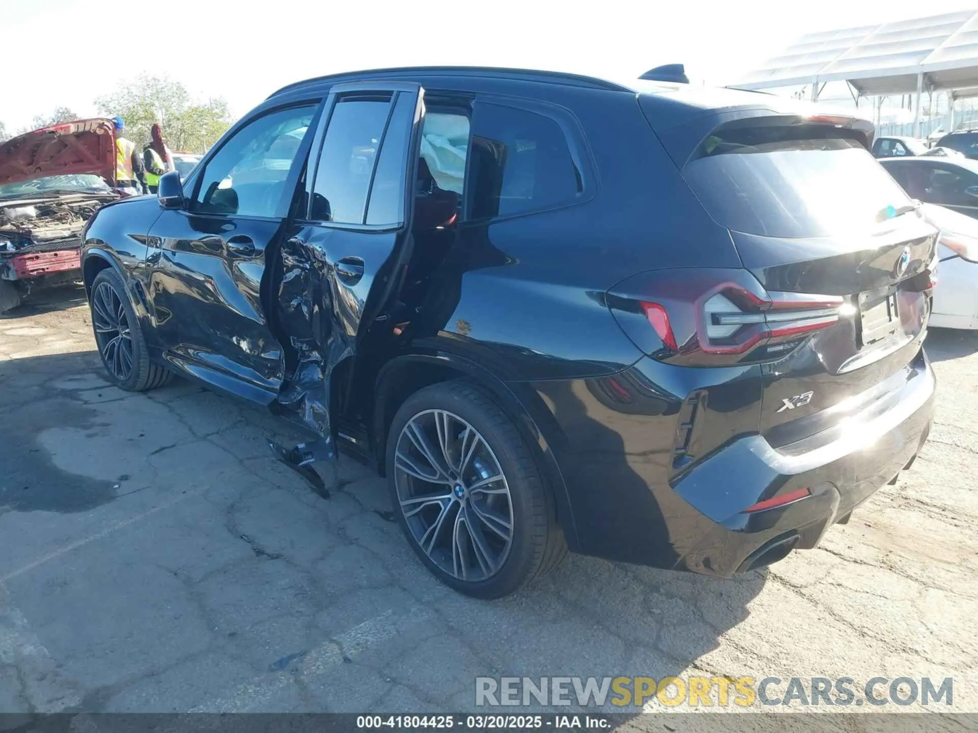 3 fotografías del automóvil dañado 5UX43DP08P9P10029 BMW X3 2023