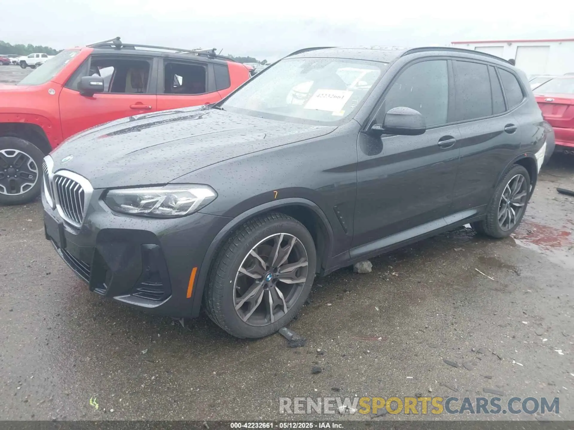 2 fotografías del automóvil dañado 5UX43DP08P9R46065 BMW X3 2023