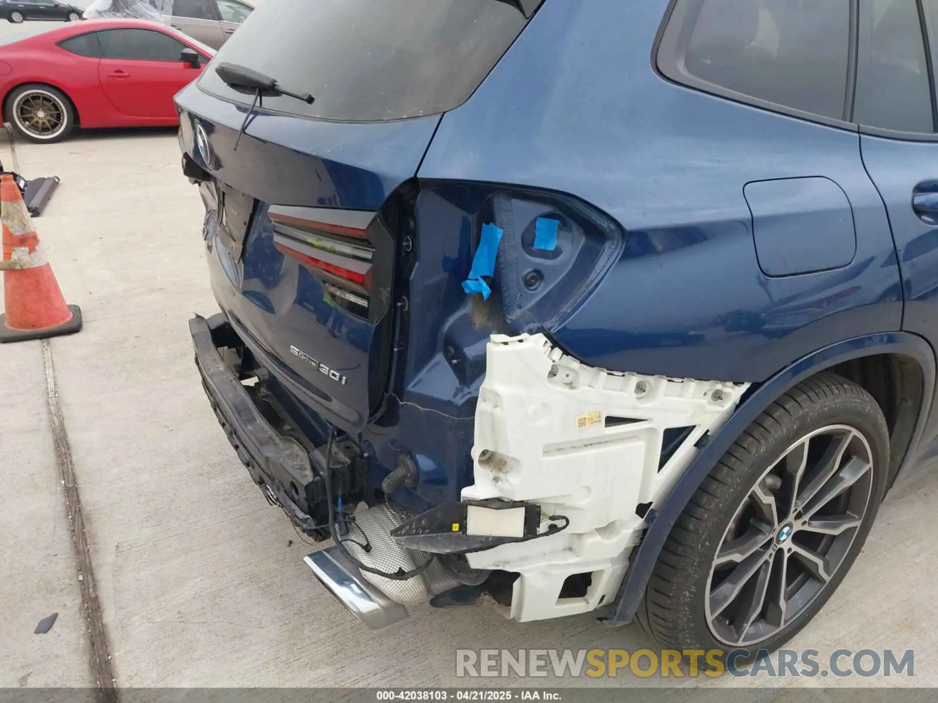 20 fotografías del automóvil dañado 5UX43DP09P9N67012 BMW X3 2023