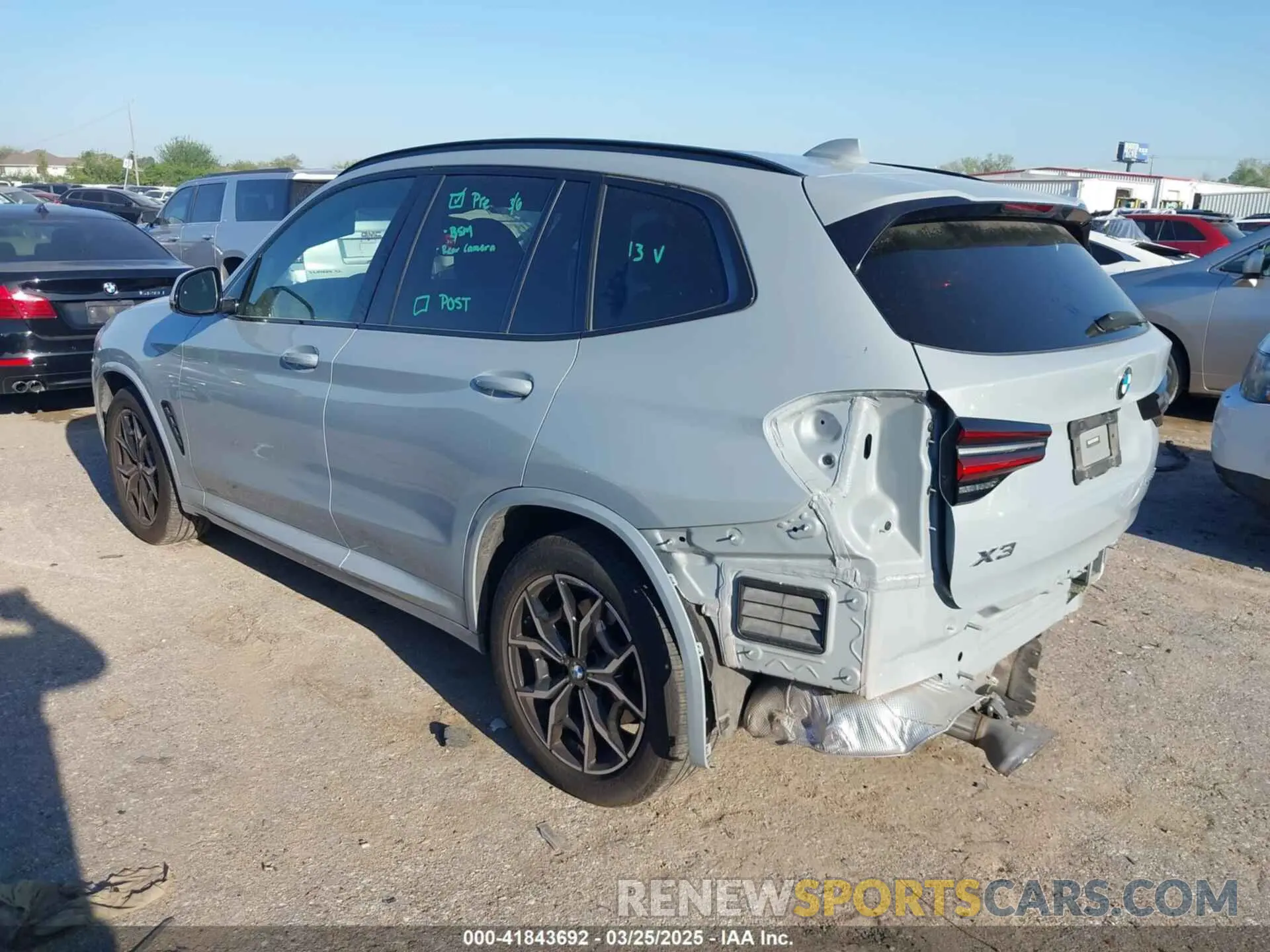 3 fotografías del automóvil dañado 5UX43DP0XP9P91115 BMW X3 2023