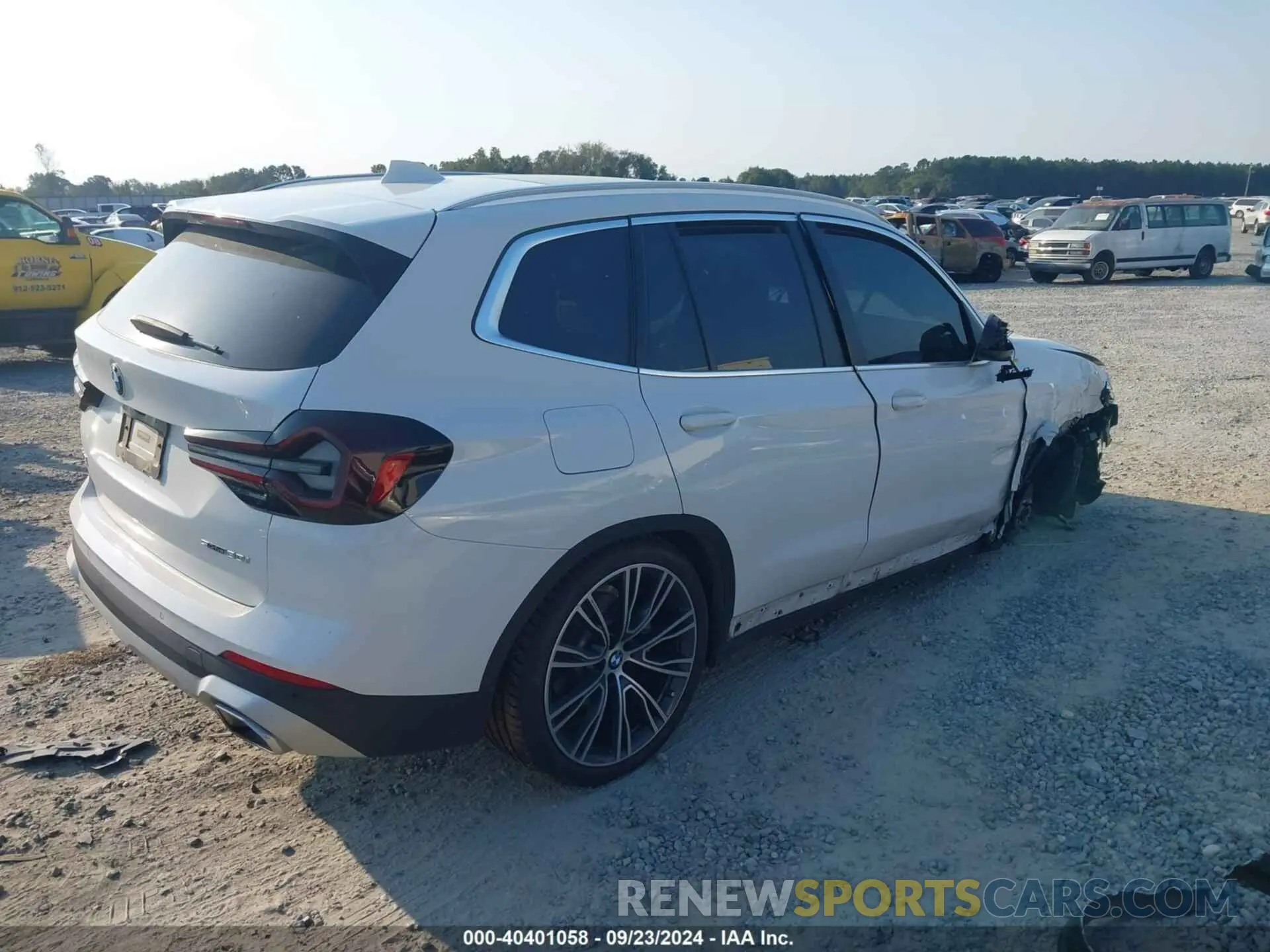 4 fotografías del automóvil dañado 5UX43DP0XP9R59884 BMW X3 2023