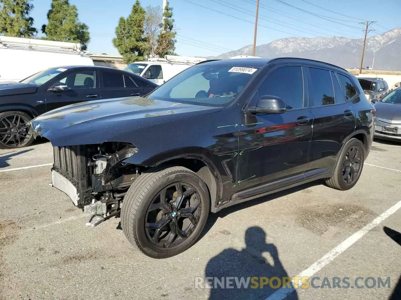 1 fotografías del automóvil dañado 5UX53DP00P9S08863 BMW X3 2023