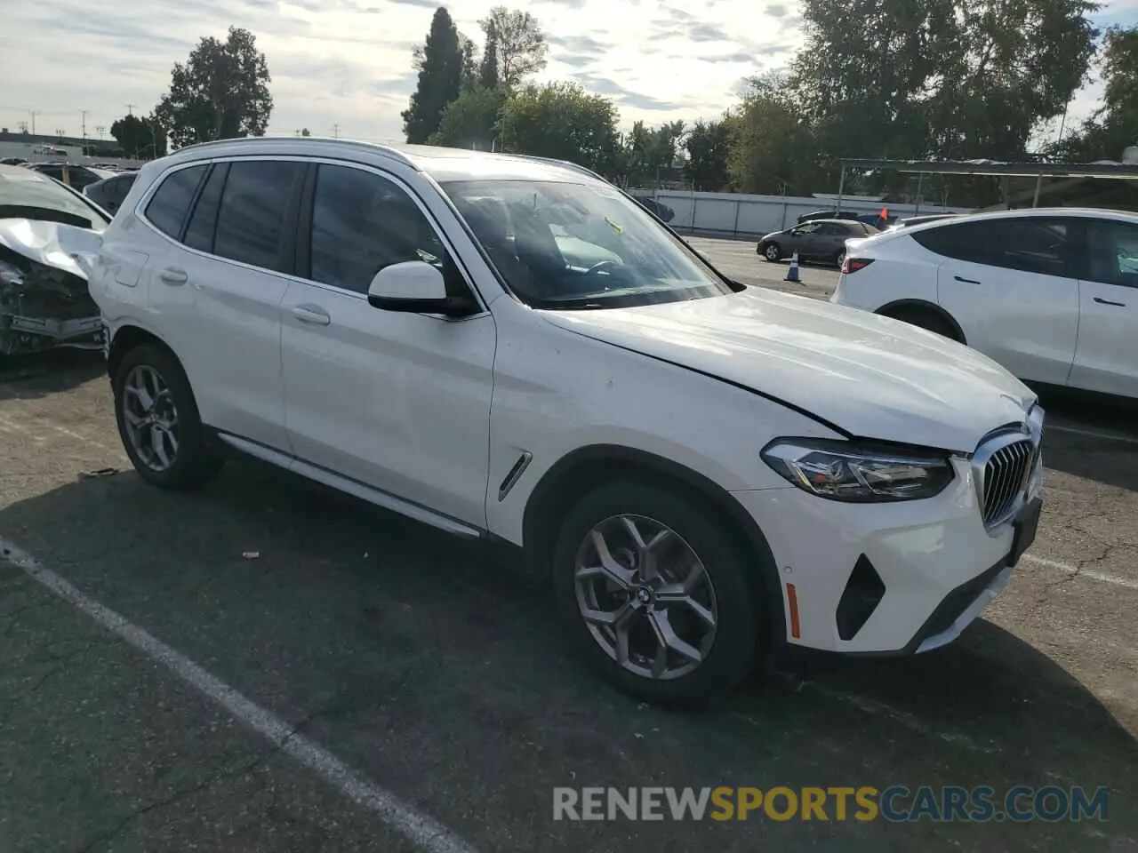 4 fotografías del automóvil dañado 5UX53DP04P9P09691 BMW X3 2023