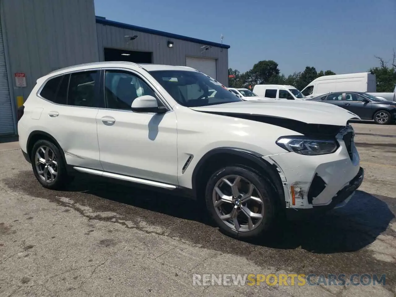 4 fotografías del automóvil dañado 5UX53DP04P9P10145 BMW X3 2023
