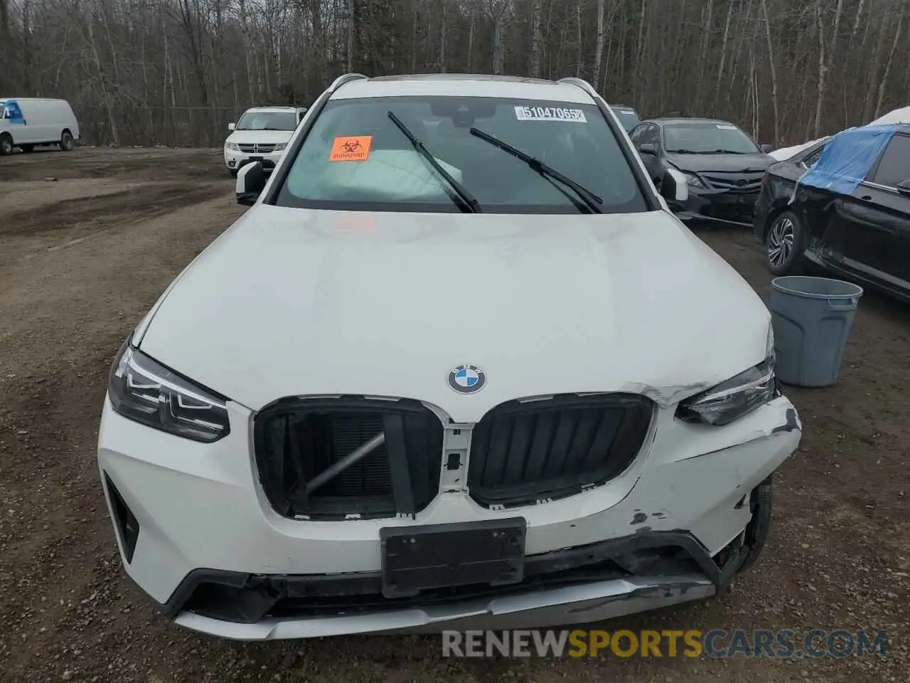 5 fotografías del automóvil dañado 5UX53DP06P9S45755 BMW X3 2023