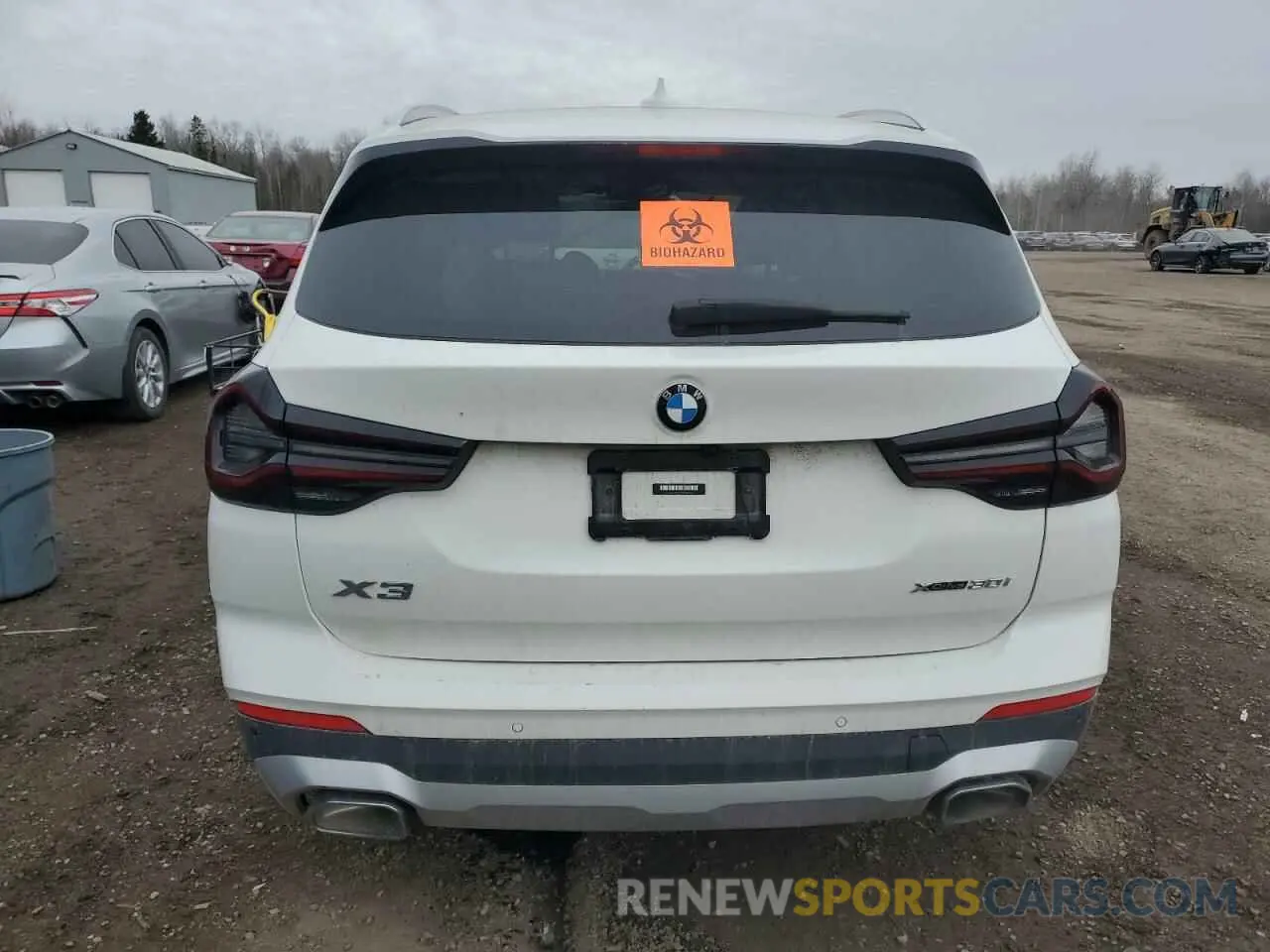 6 fotografías del automóvil dañado 5UX53DP06P9S45755 BMW X3 2023