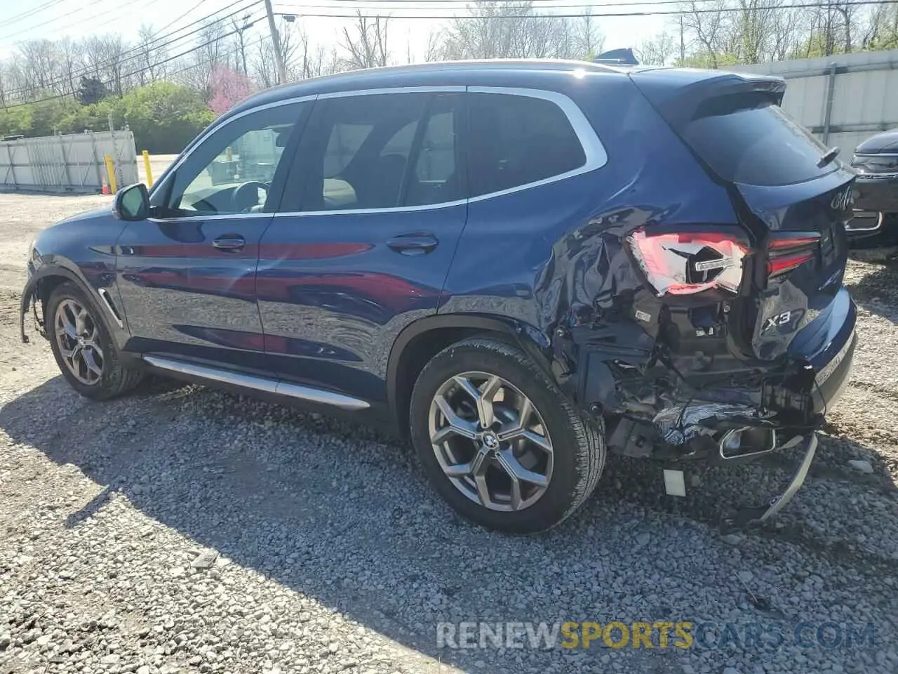 2 fotografías del automóvil dañado 5UX53DP07P9N81124 BMW X3 2023