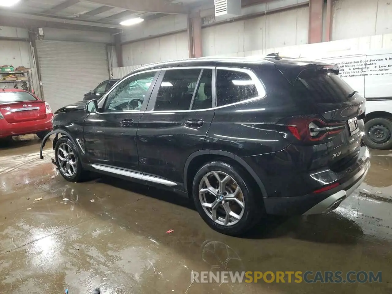 2 fotografías del automóvil dañado 5UX53DP07P9S81101 BMW X3 2023