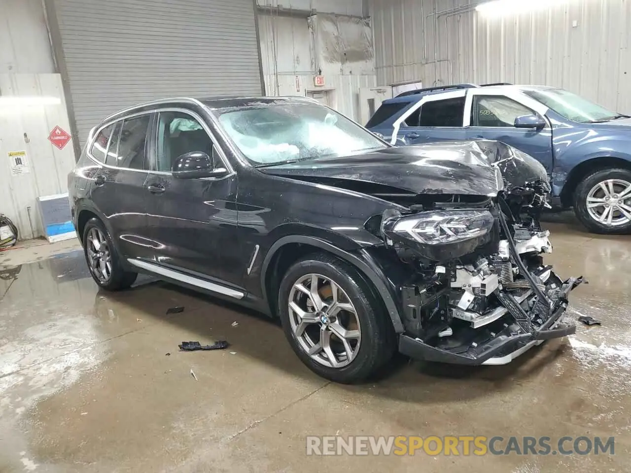 4 fotografías del automóvil dañado 5UX53DP07P9S81101 BMW X3 2023