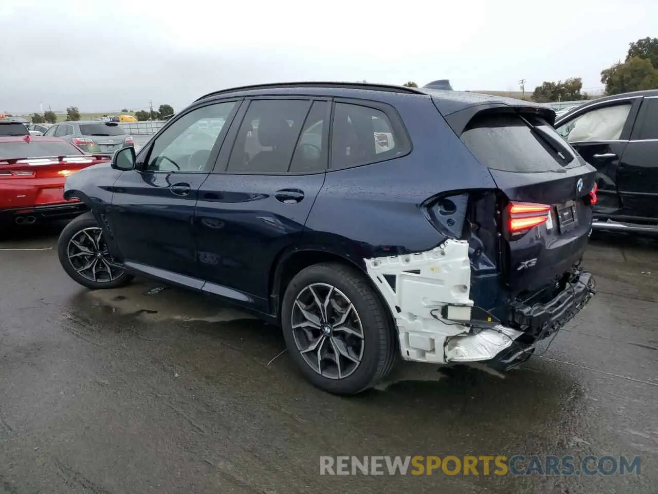 2 fotografías del automóvil dañado 5UX53DP08P9R11501 BMW X3 2023