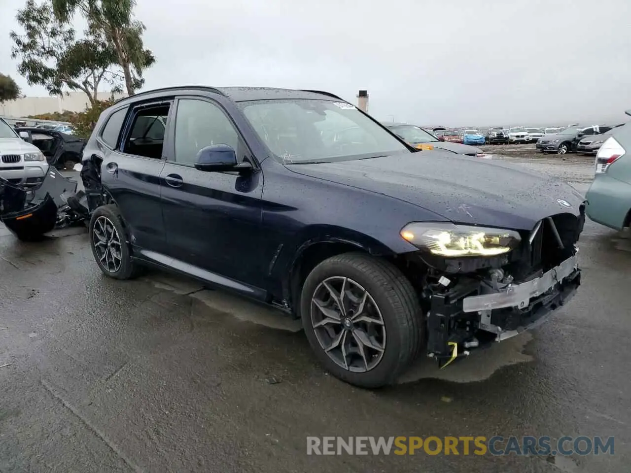 4 fotografías del automóvil dañado 5UX53DP08P9R11501 BMW X3 2023