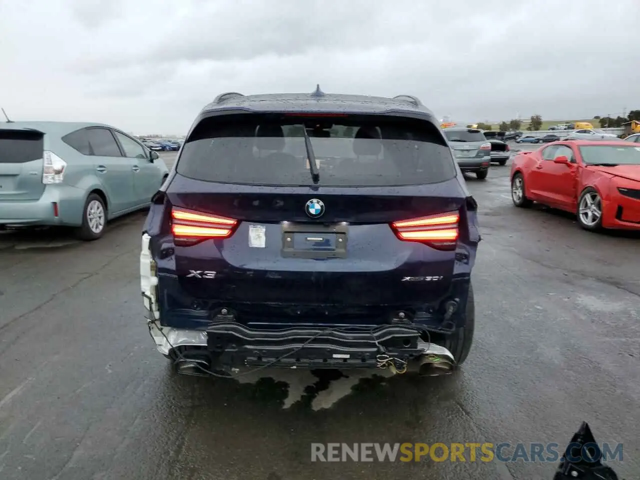6 fotografías del automóvil dañado 5UX53DP08P9R11501 BMW X3 2023