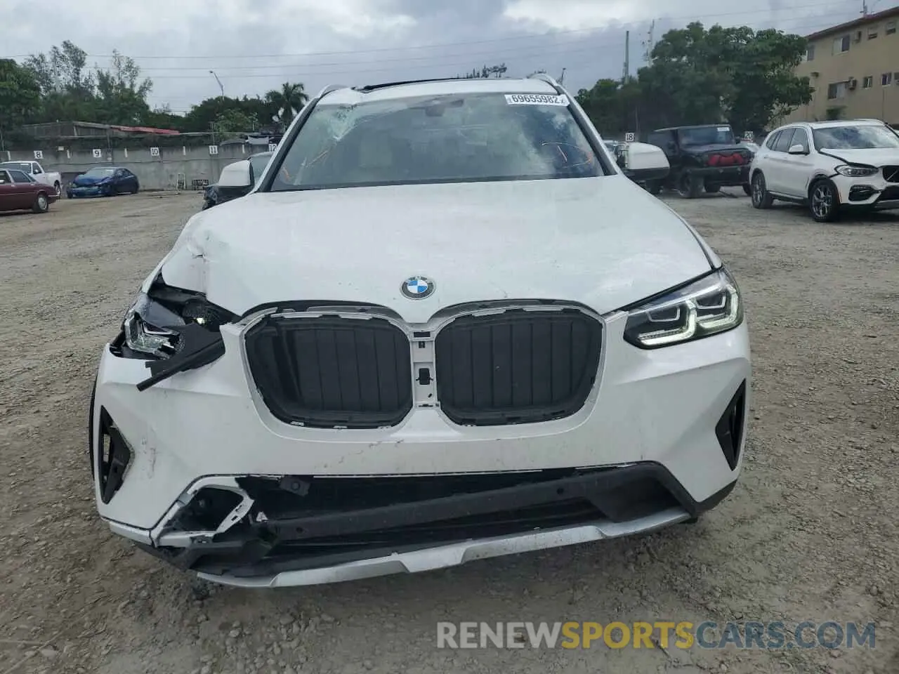 5 fotografías del automóvil dañado 5UX53DP09P9N51882 BMW X3 2023
