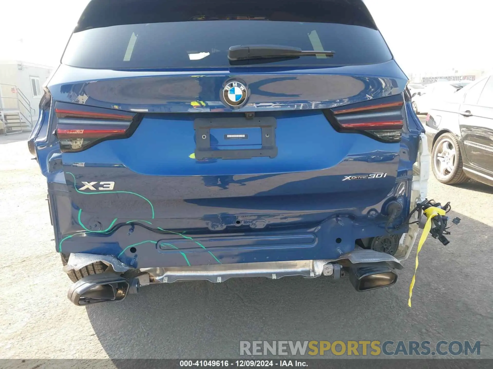 6 fotografías del automóvil dañado 5UX53DP09P9T36941 BMW X3 2023