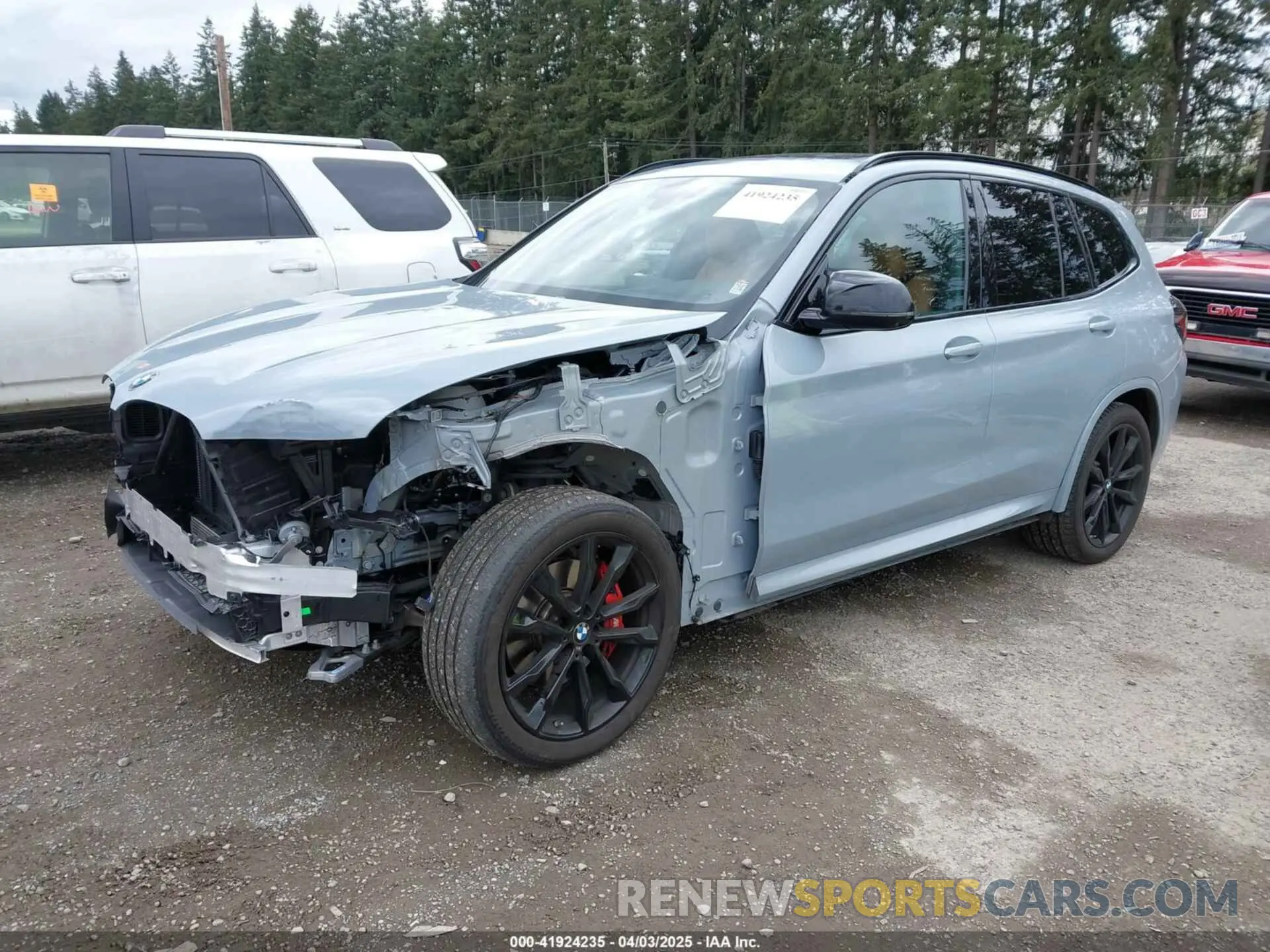 2 fotografías del automóvil dañado 5UX83DP00P9R87761 BMW X3 2023