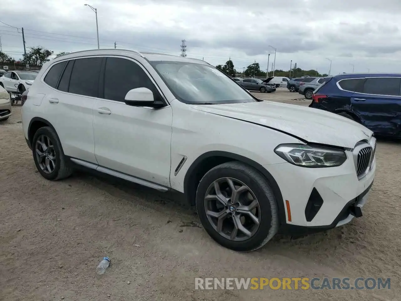 4 fotografías del automóvil dañado WBX47DP02PN215986 BMW X3 2023
