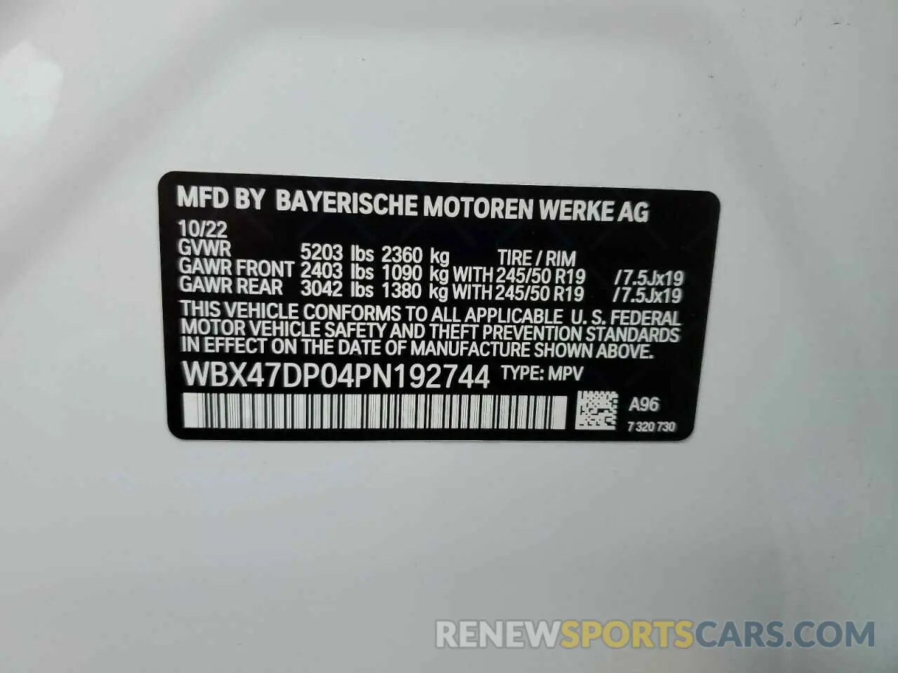 13 fotografías del automóvil dañado WBX47DP04PN192744 BMW X3 2023