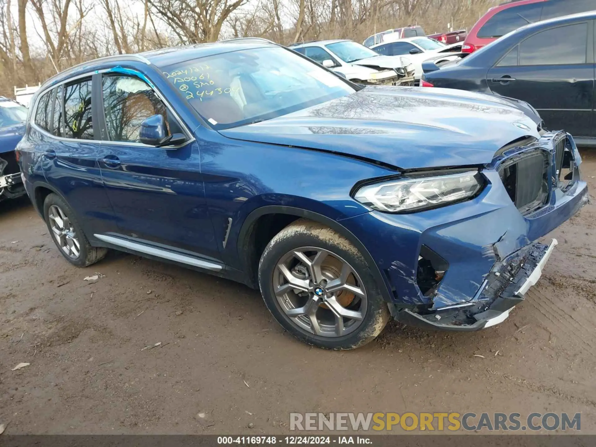 1 fotografías del automóvil dañado WBX57DP01PN244304 BMW X3 2023