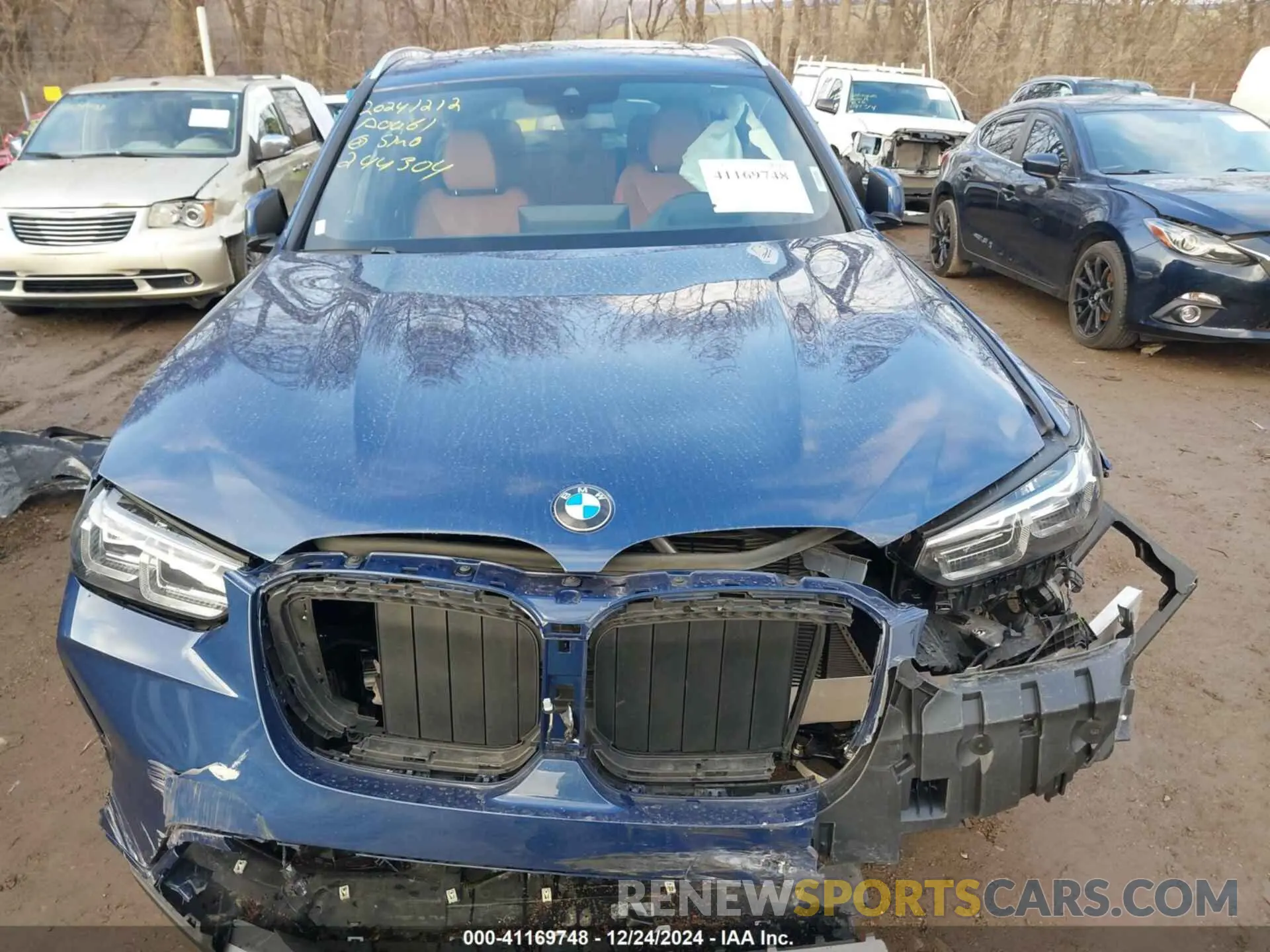 11 fotografías del automóvil dañado WBX57DP01PN244304 BMW X3 2023