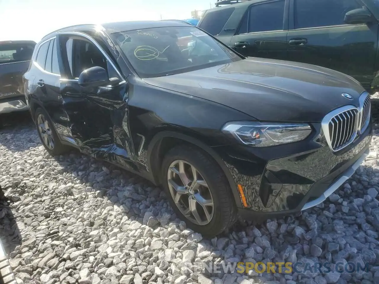 4 fotografías del automóvil dañado 5UX43DP00R9U52981 BMW X3 2024