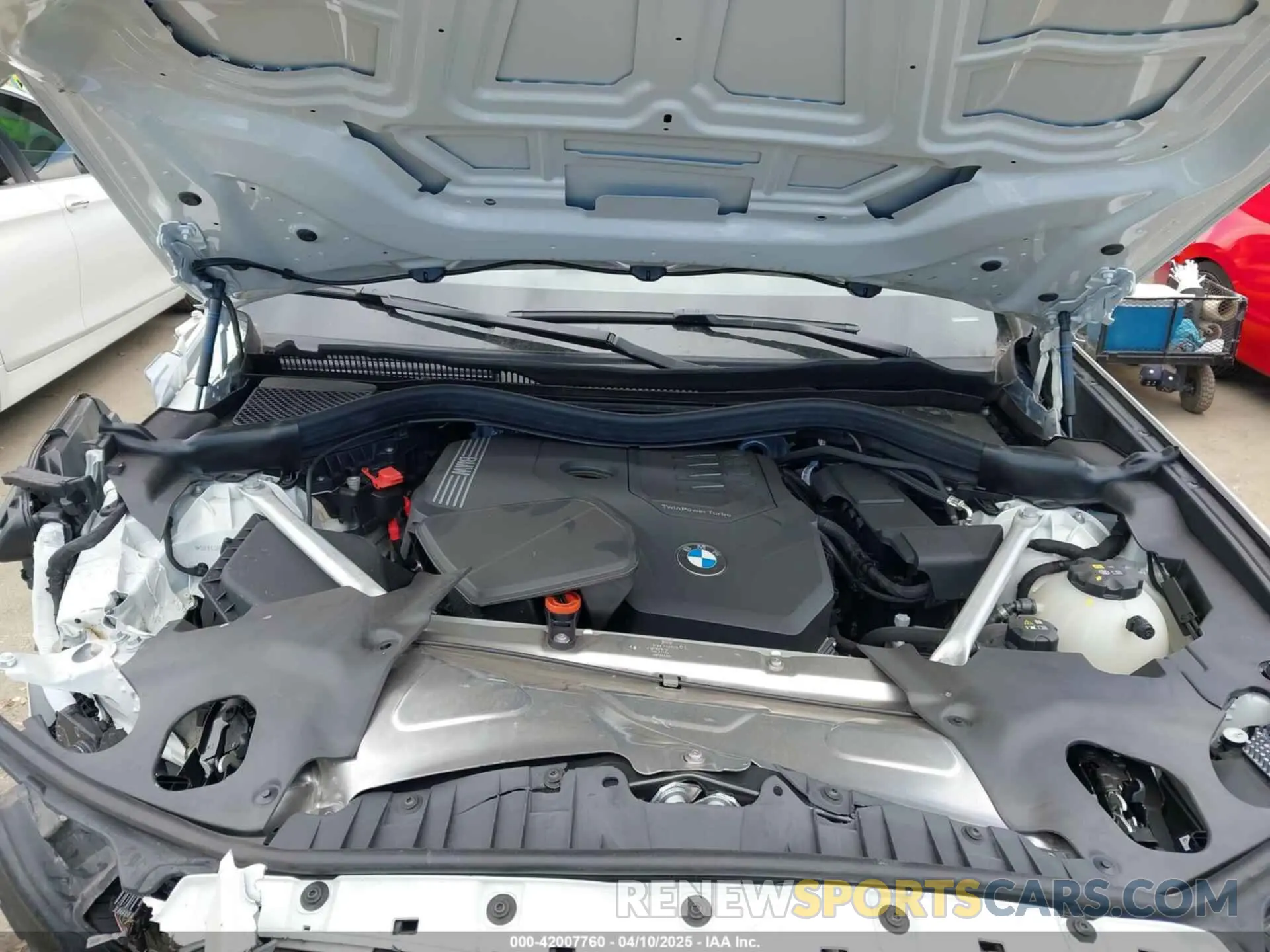 10 fotografías del automóvil dañado 5UX43DP02R9X42591 BMW X3 2024