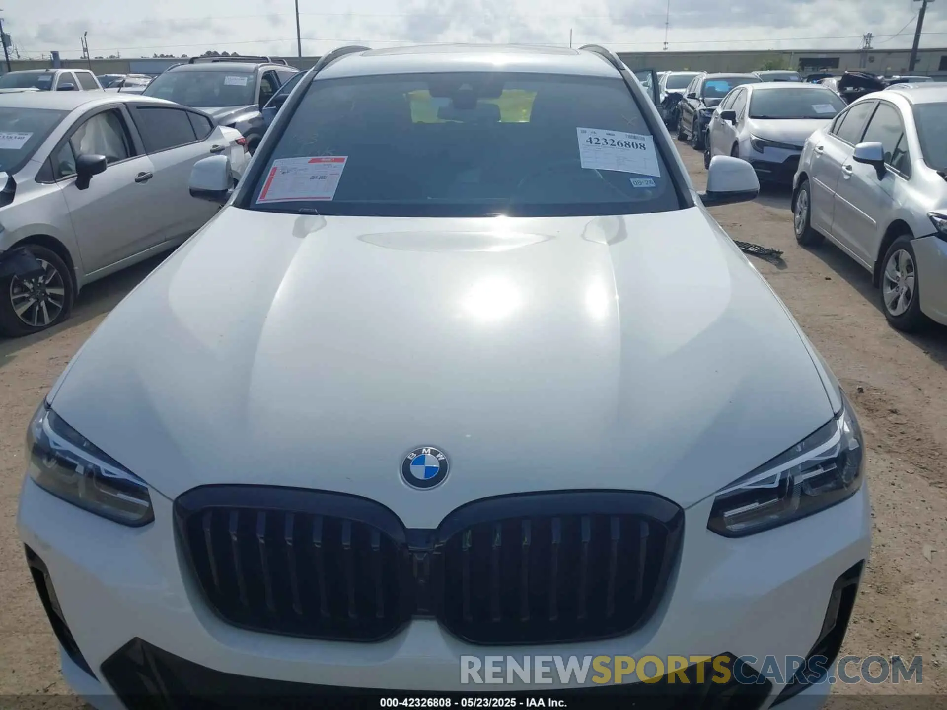 13 fotografías del automóvil dañado 5UX43DP03R9X37545 BMW X3 2024