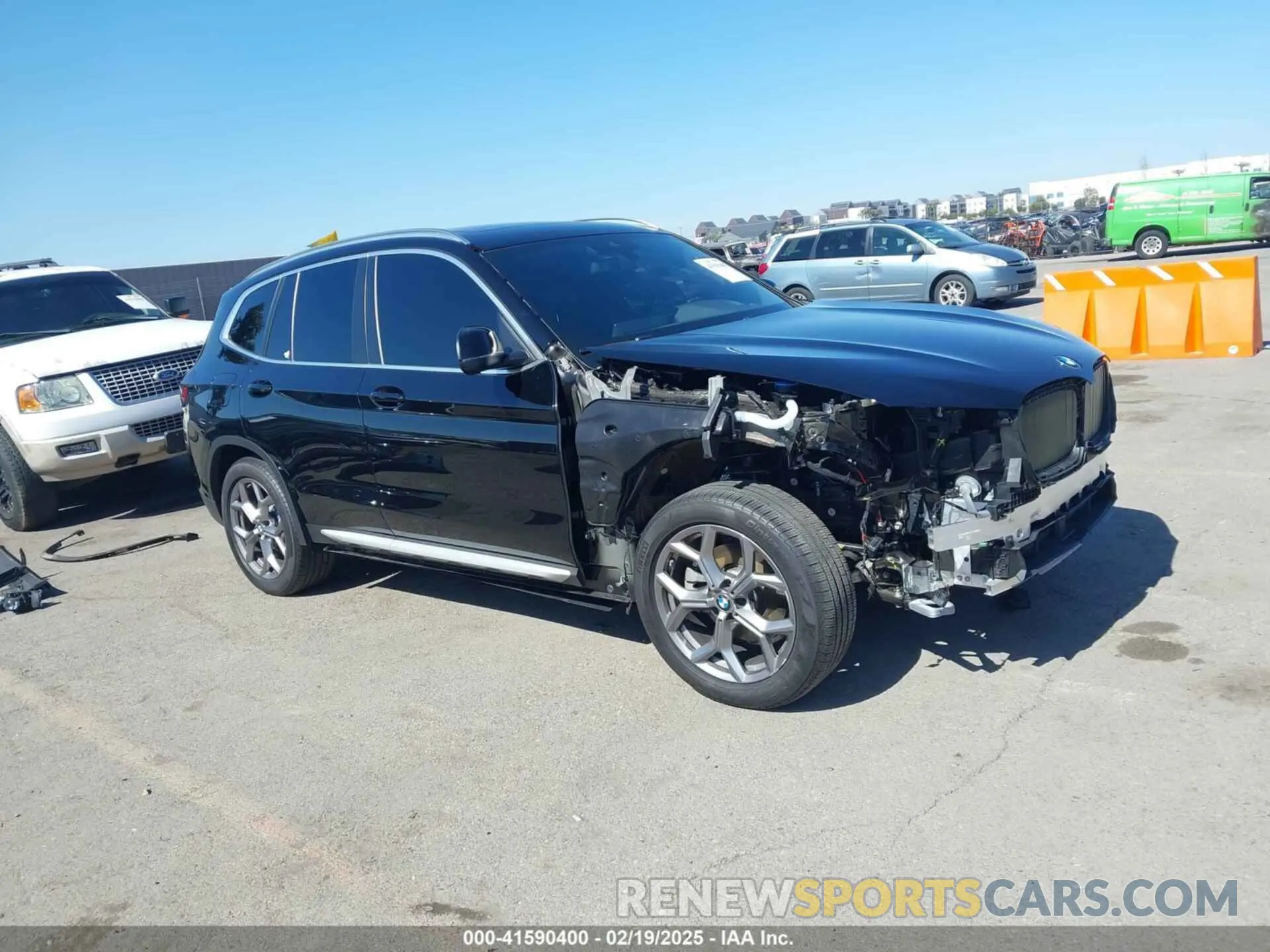 1 fotografías del automóvil dañado 5UX43DP03R9X41272 BMW X3 2024