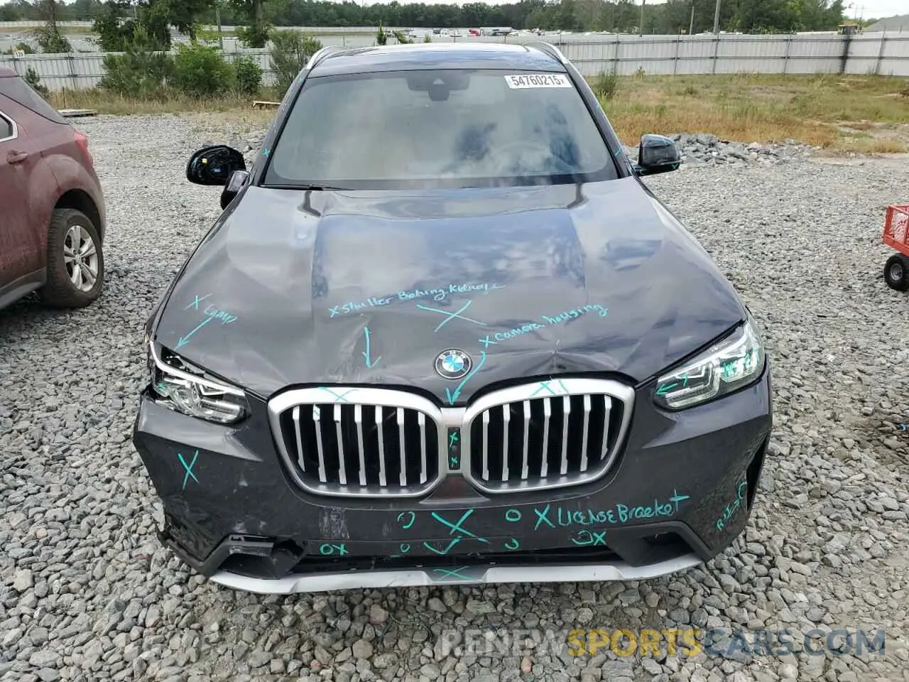 5 fotografías del automóvil dañado 5UX43DP04R9X08040 BMW X3 2024